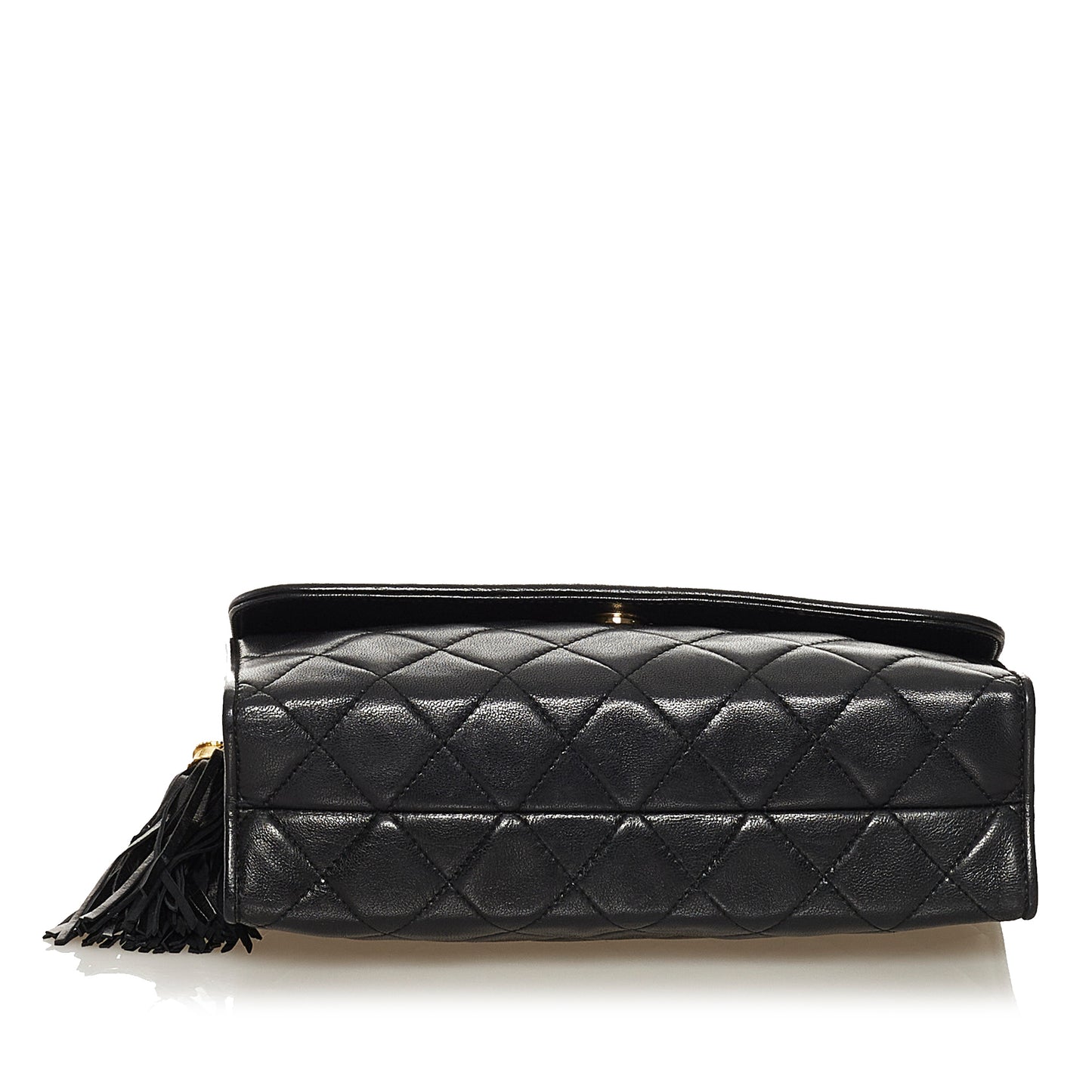 Quilted Tassel Leather Flap Bag