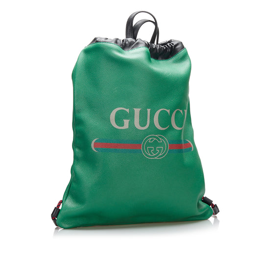 Logo Drawstring Backpack