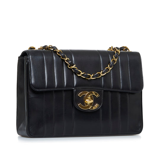 Vertical Quilt Flap Bag