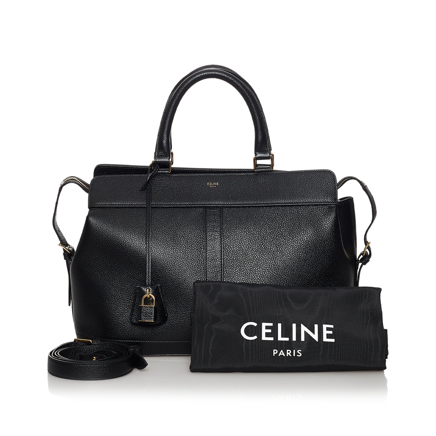 Medium Cabas de France Leather Satchel