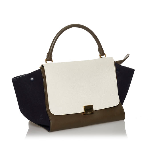 Medium Trapeze Leather Satchel