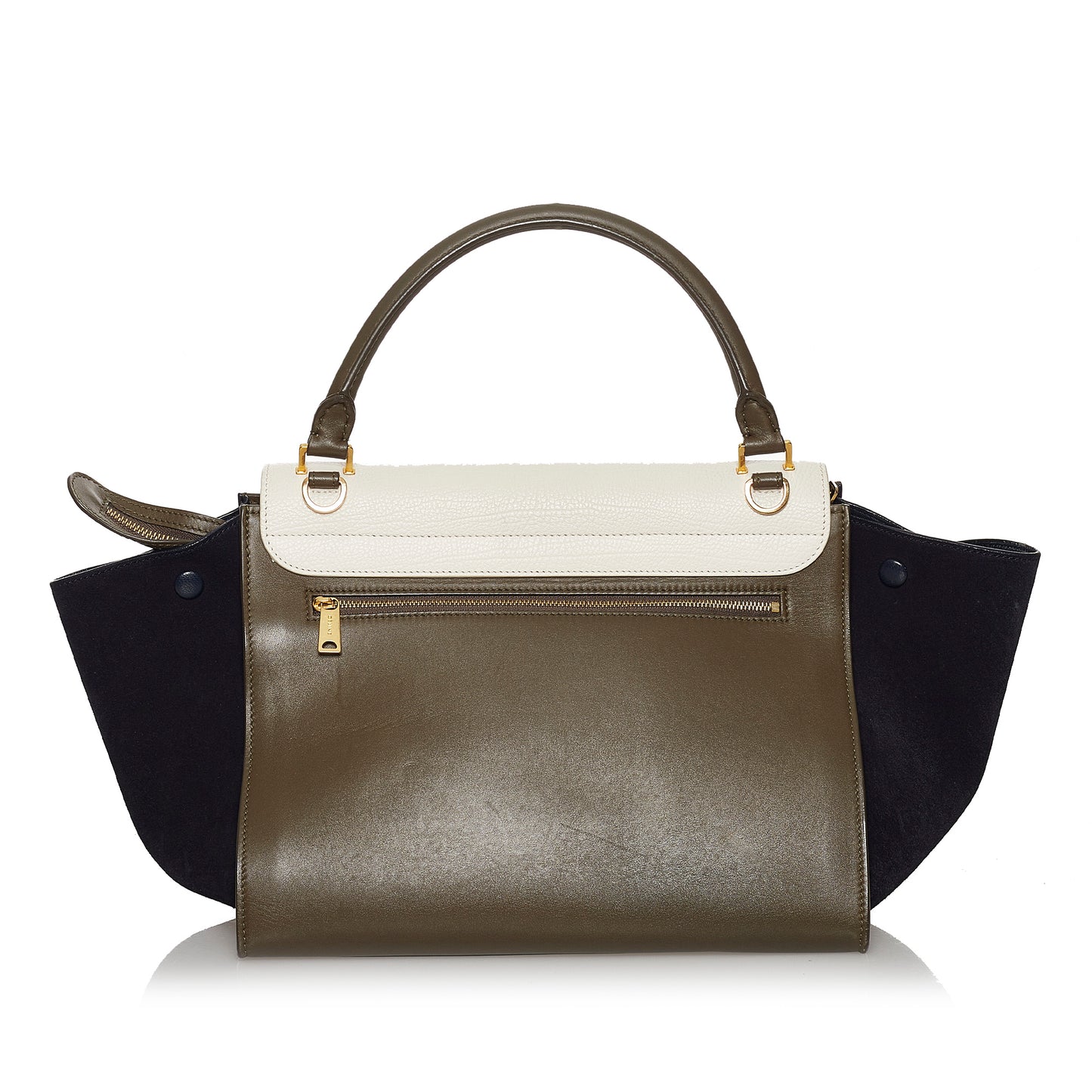 Medium Trapeze Leather Satchel