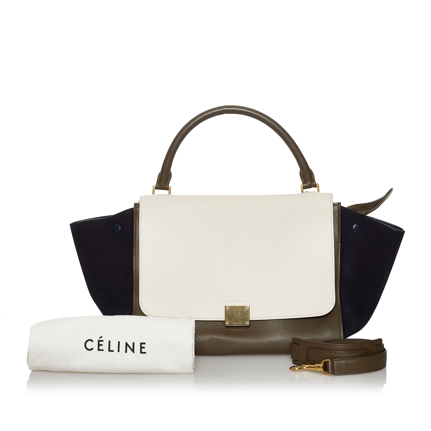 Medium Trapeze Leather Satchel