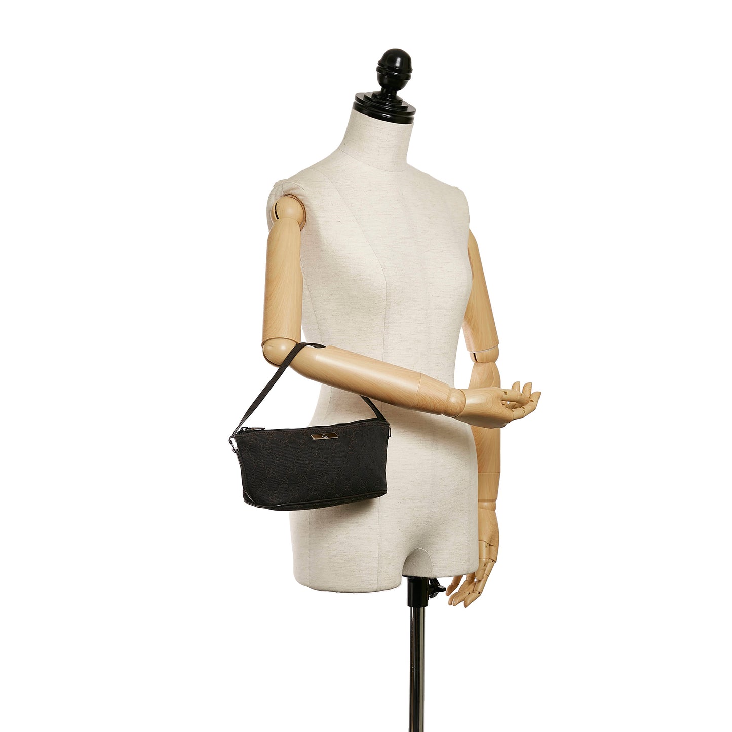 GG Canvas Boat Baguette