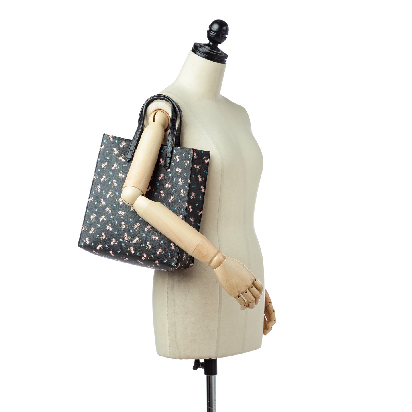 Antigona Floral Leather Tote Bag