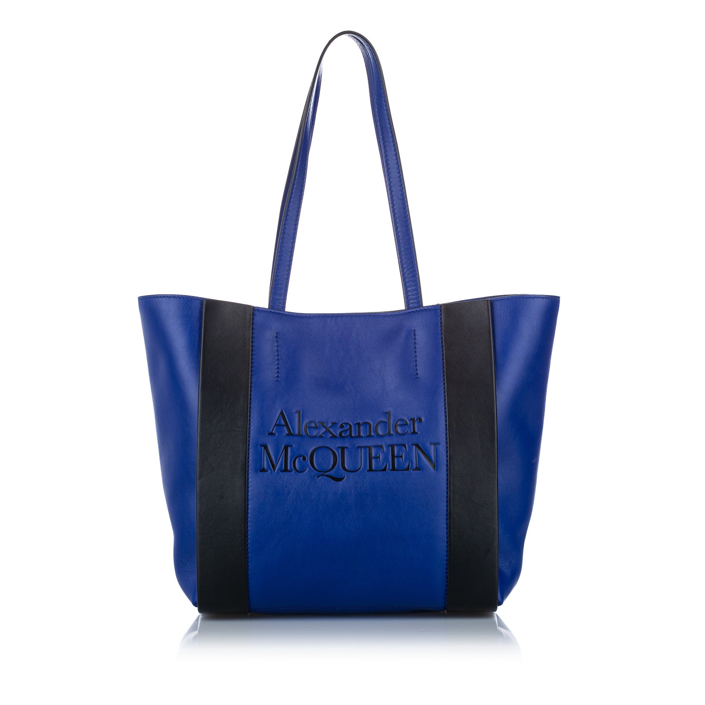 Logo Leather Tote Bag