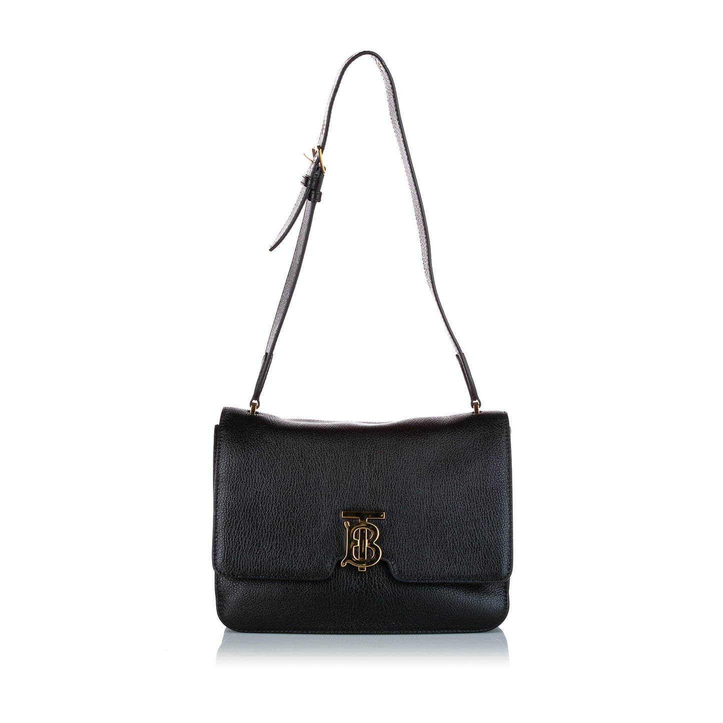TB Leather Shoulder Bag