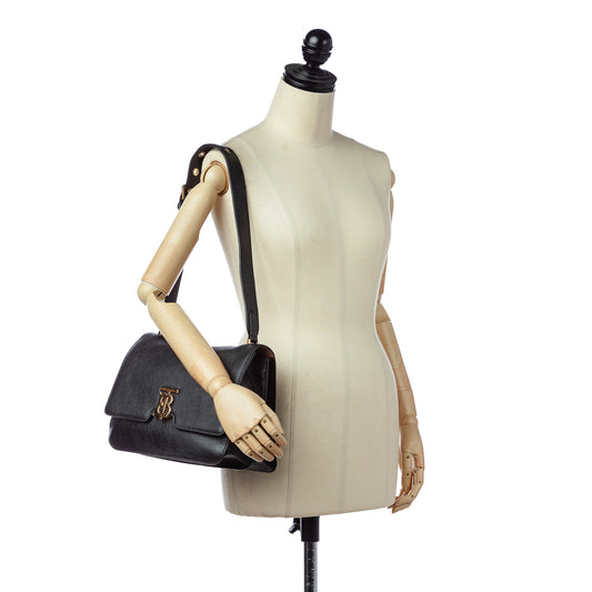 TB Leather Shoulder Bag