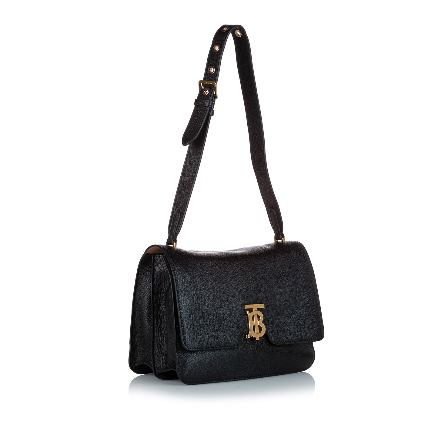 TB Leather Shoulder Bag