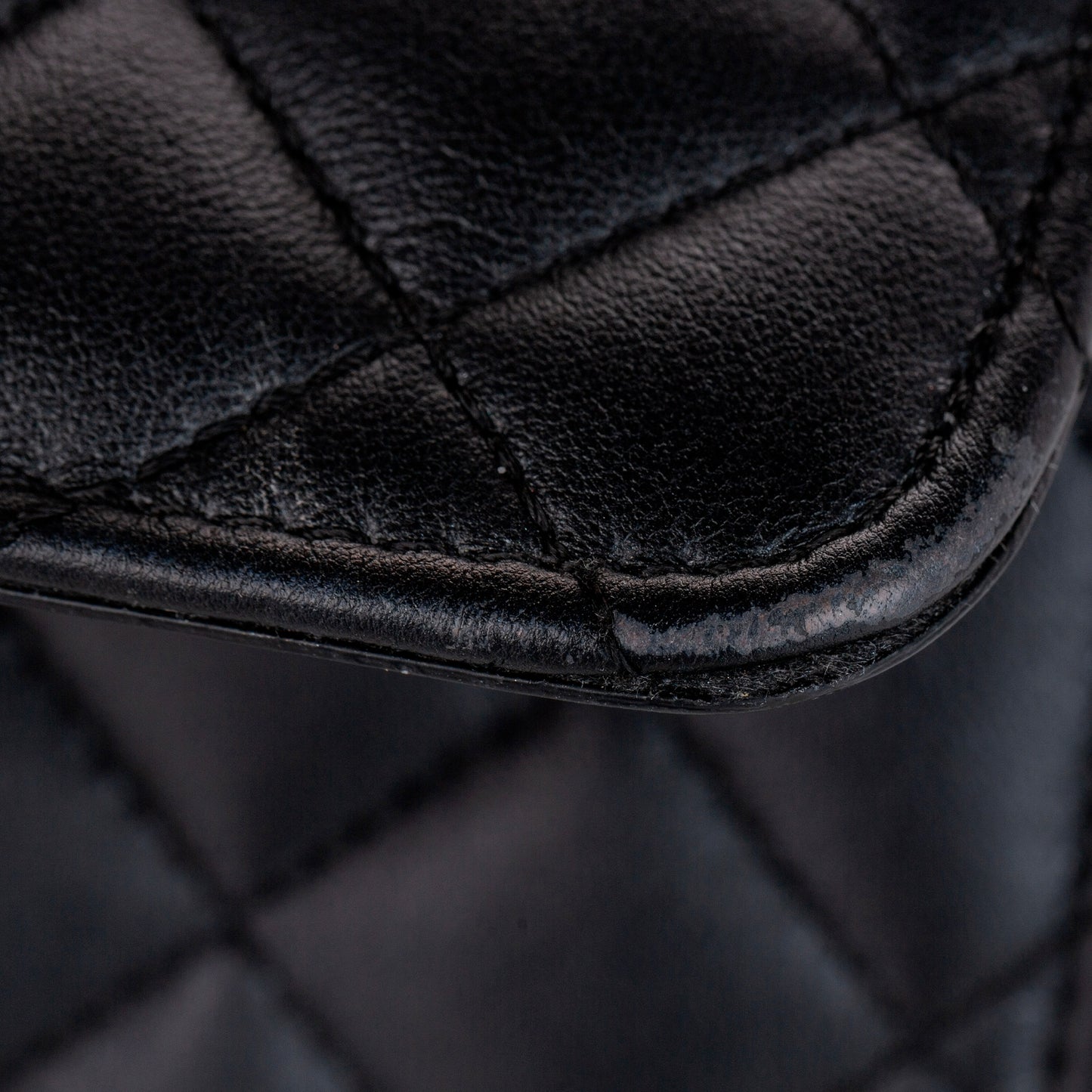Medusa Quilted Leather Wallet on Chain