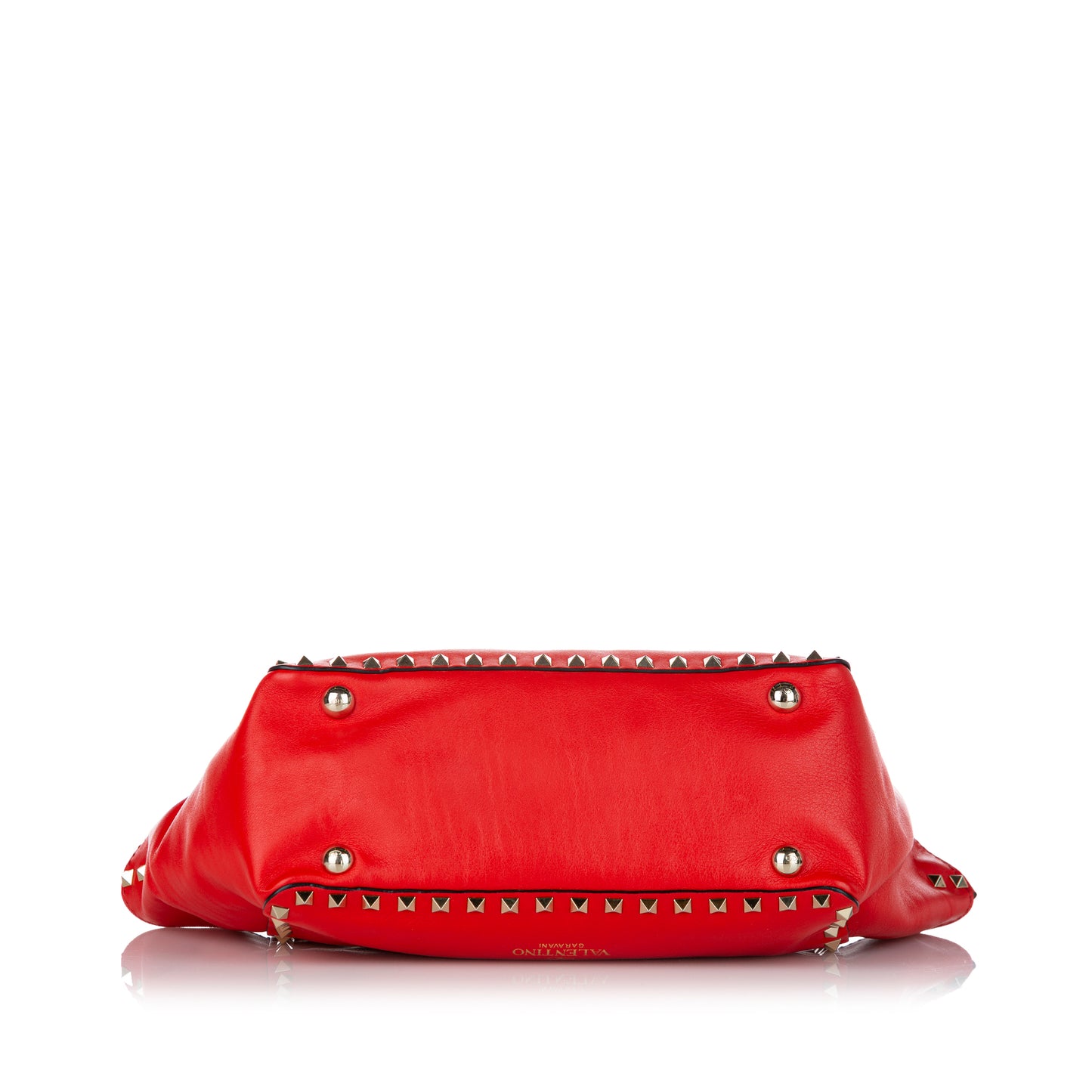 Rockstud Leather Satchel