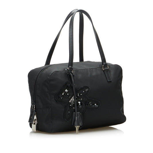 Nylon Raso Bear Handbag
