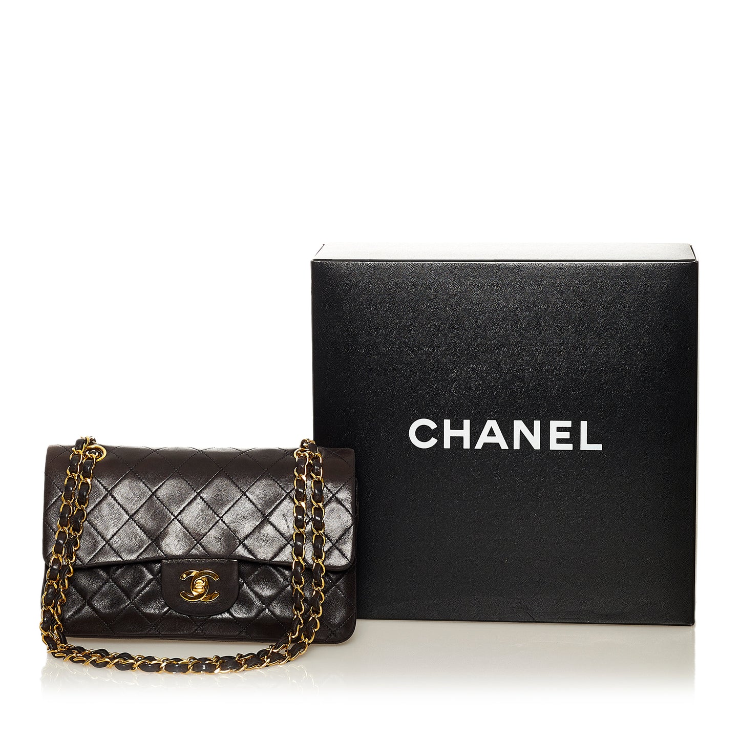Small Classic Lambskin Double Flap
