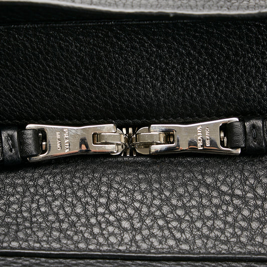 Vitello Grain Shopping Tote Bag