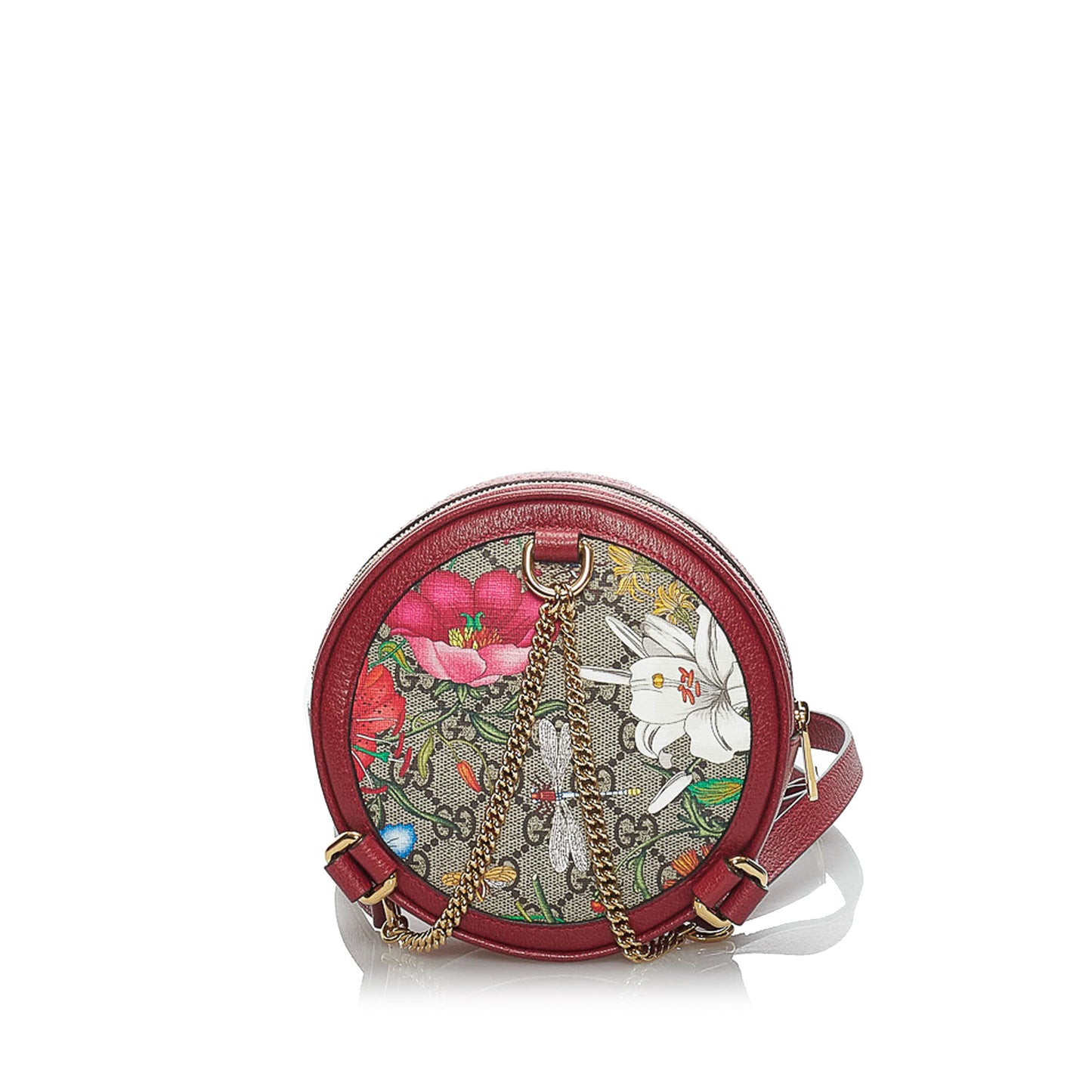 GG Supreme Flora Ophidia Round Backpack