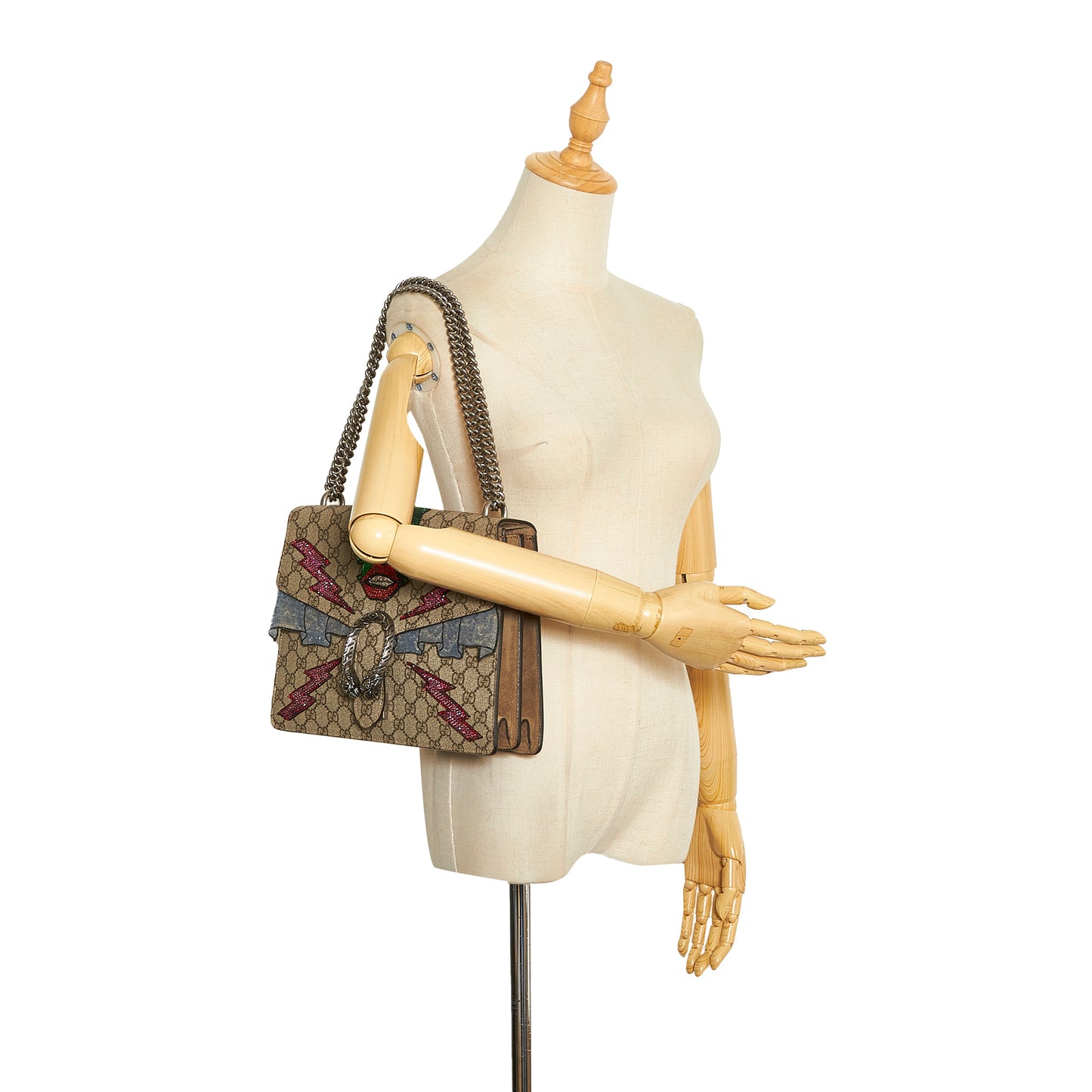 Embellished GG Supreme Dionysus Shoulder Bag