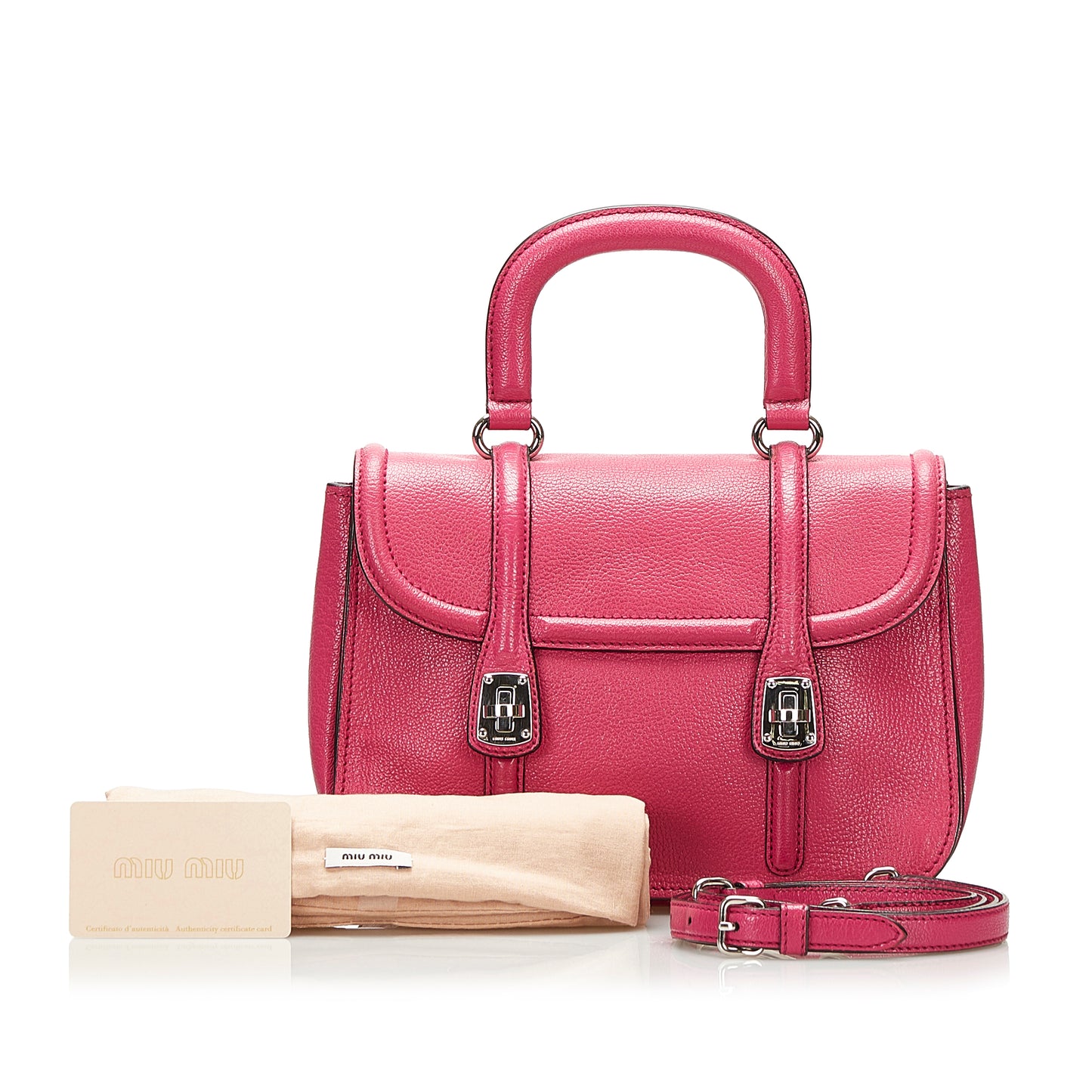 Calf Leather Top Handle Bag