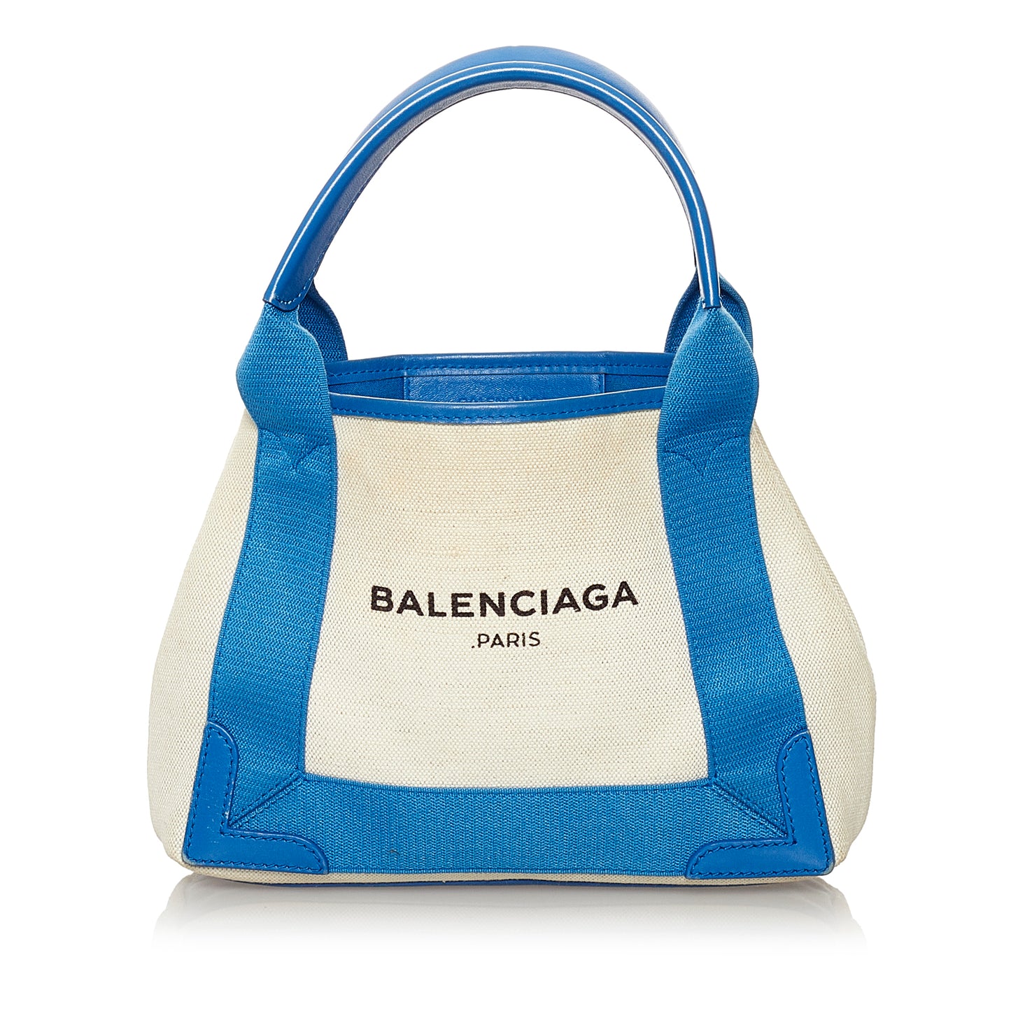 Navy Cabas XS Canvas Satchel