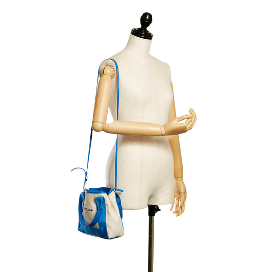 Navy Cabas XS Canvas Satchel