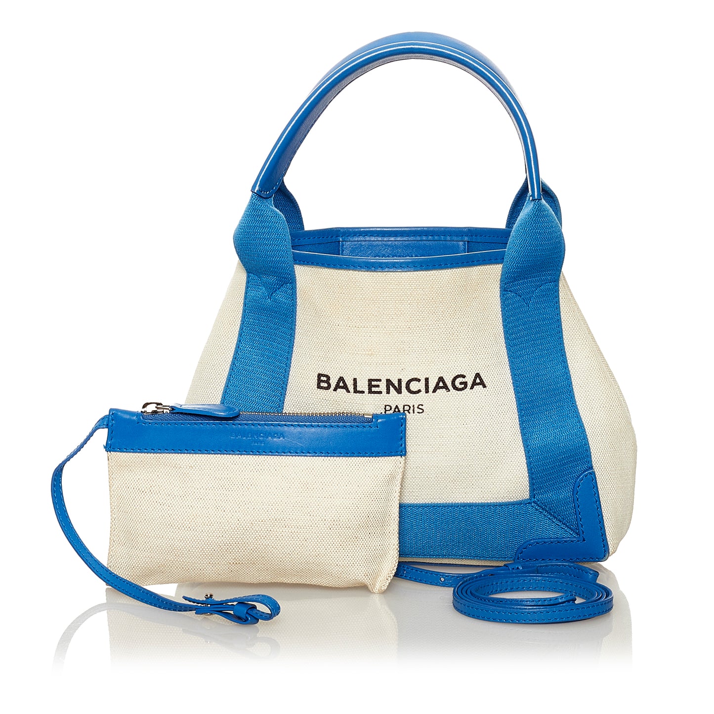 Navy Cabas XS Canvas Satchel
