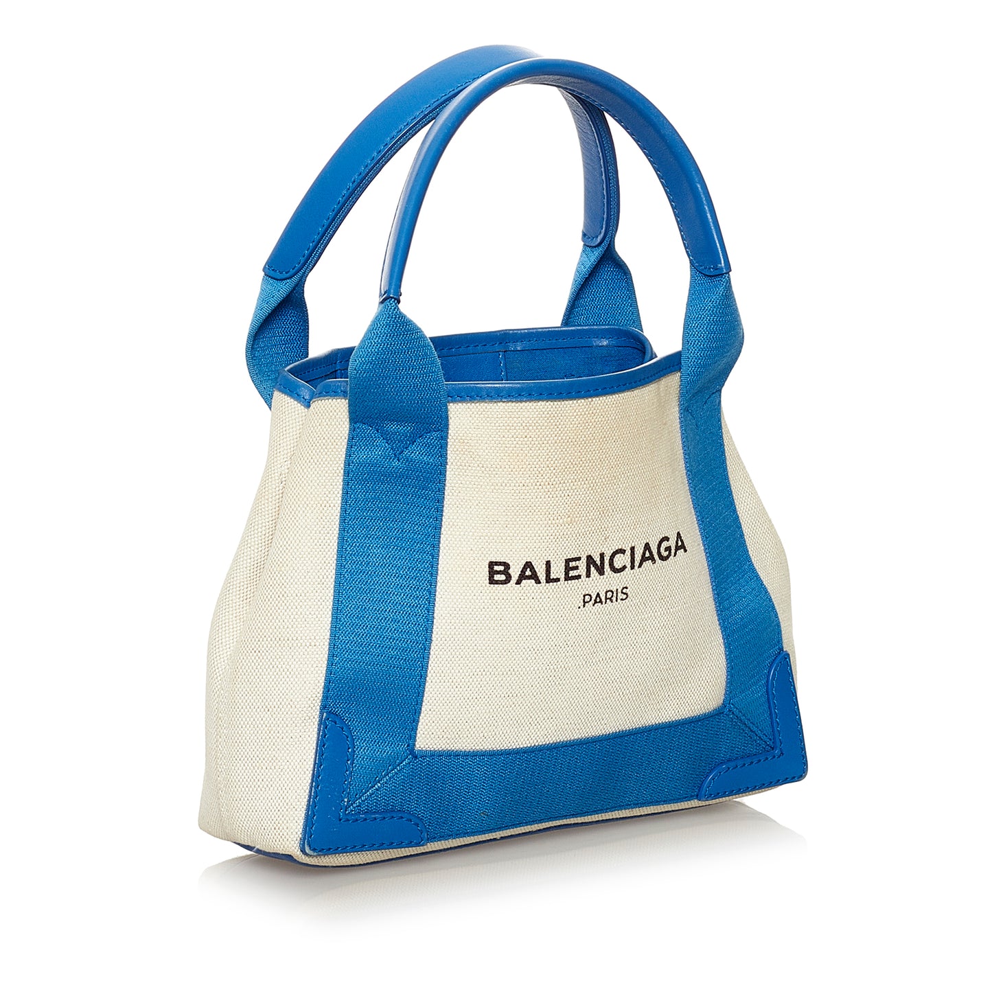 Navy Cabas XS Canvas Satchel