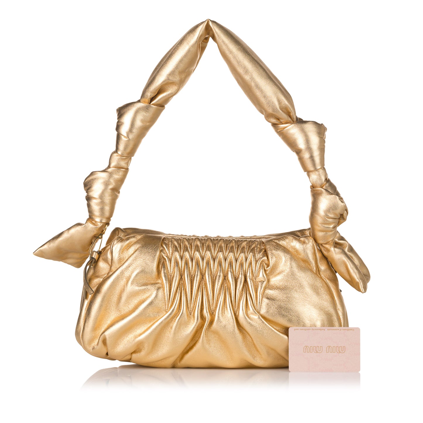 Metallic Knot bag