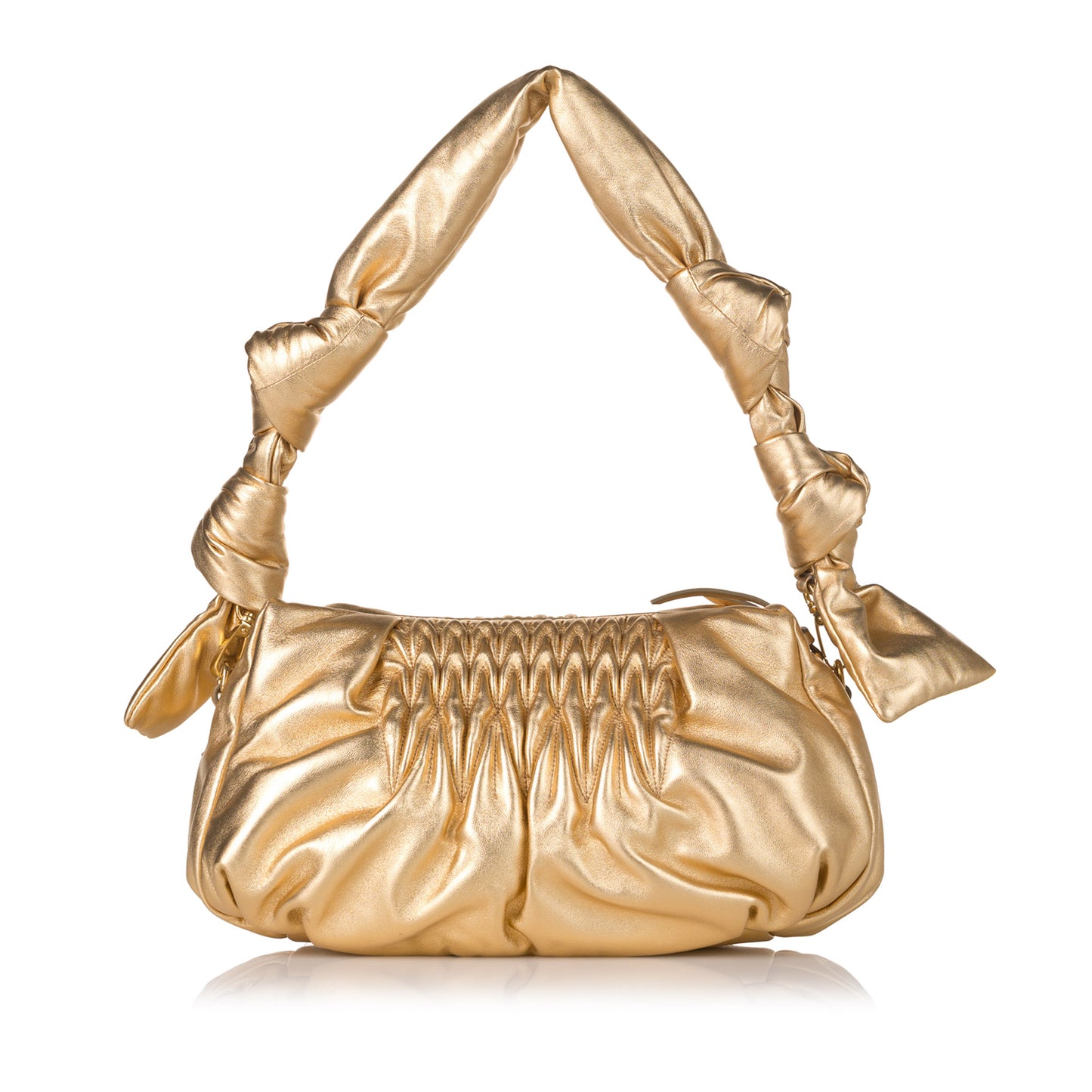 Metallic Knot bag