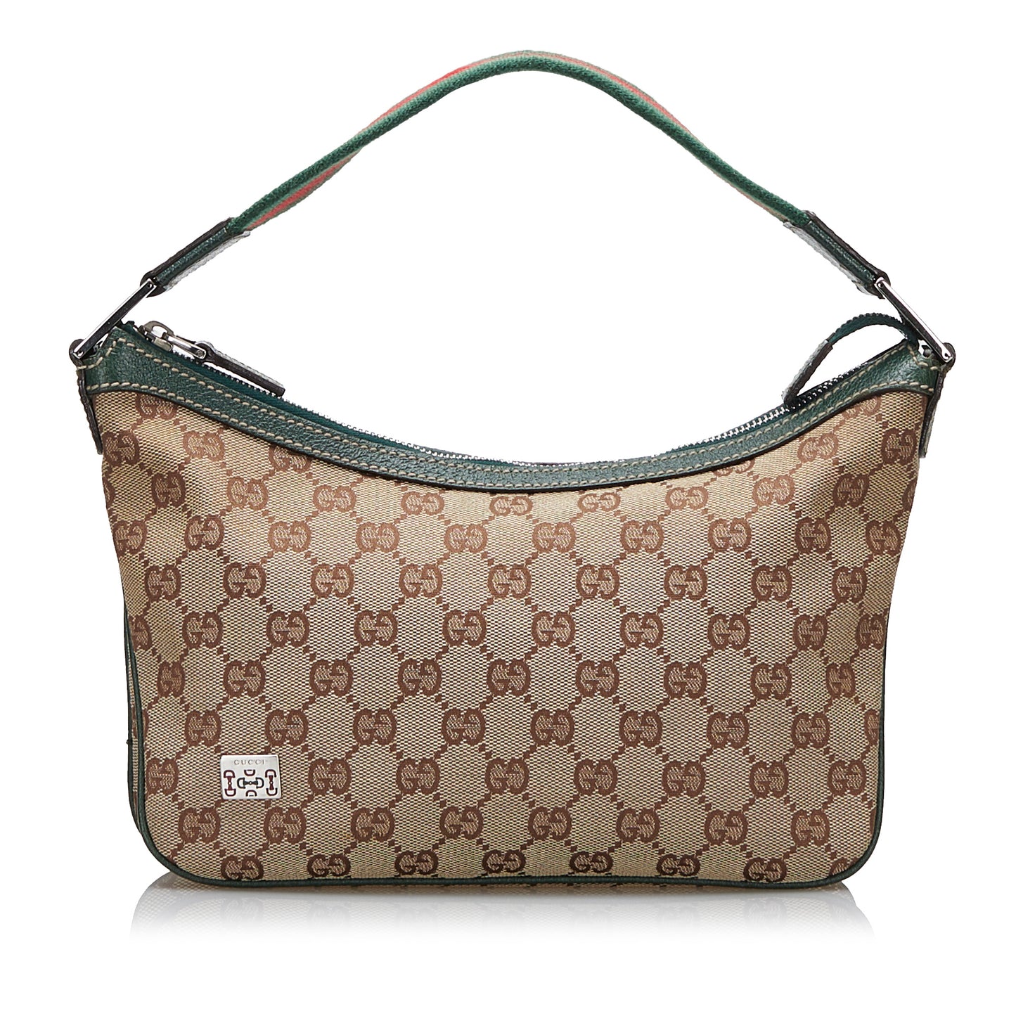 GG Canvas Web Baguette