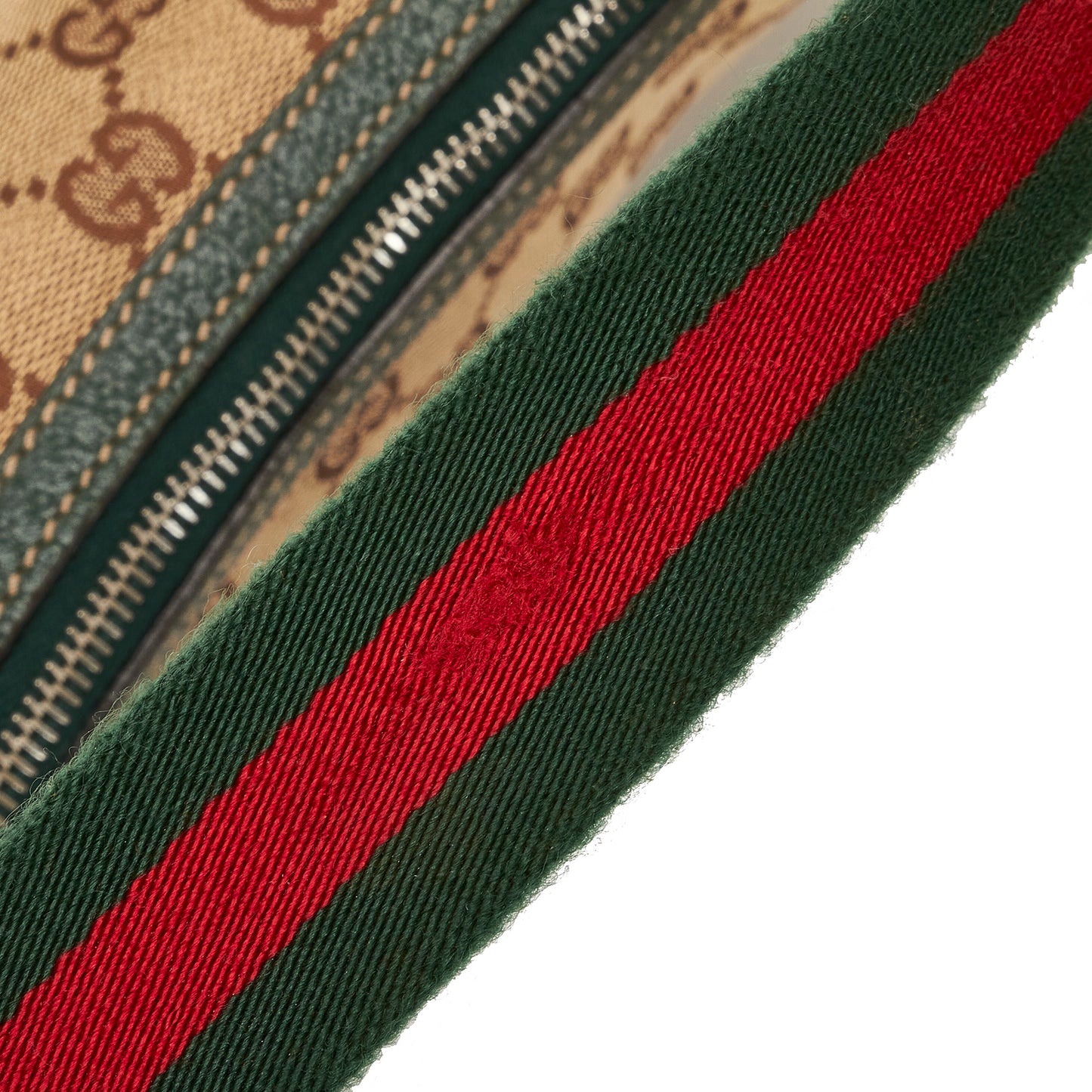 GG Canvas Web Baguette