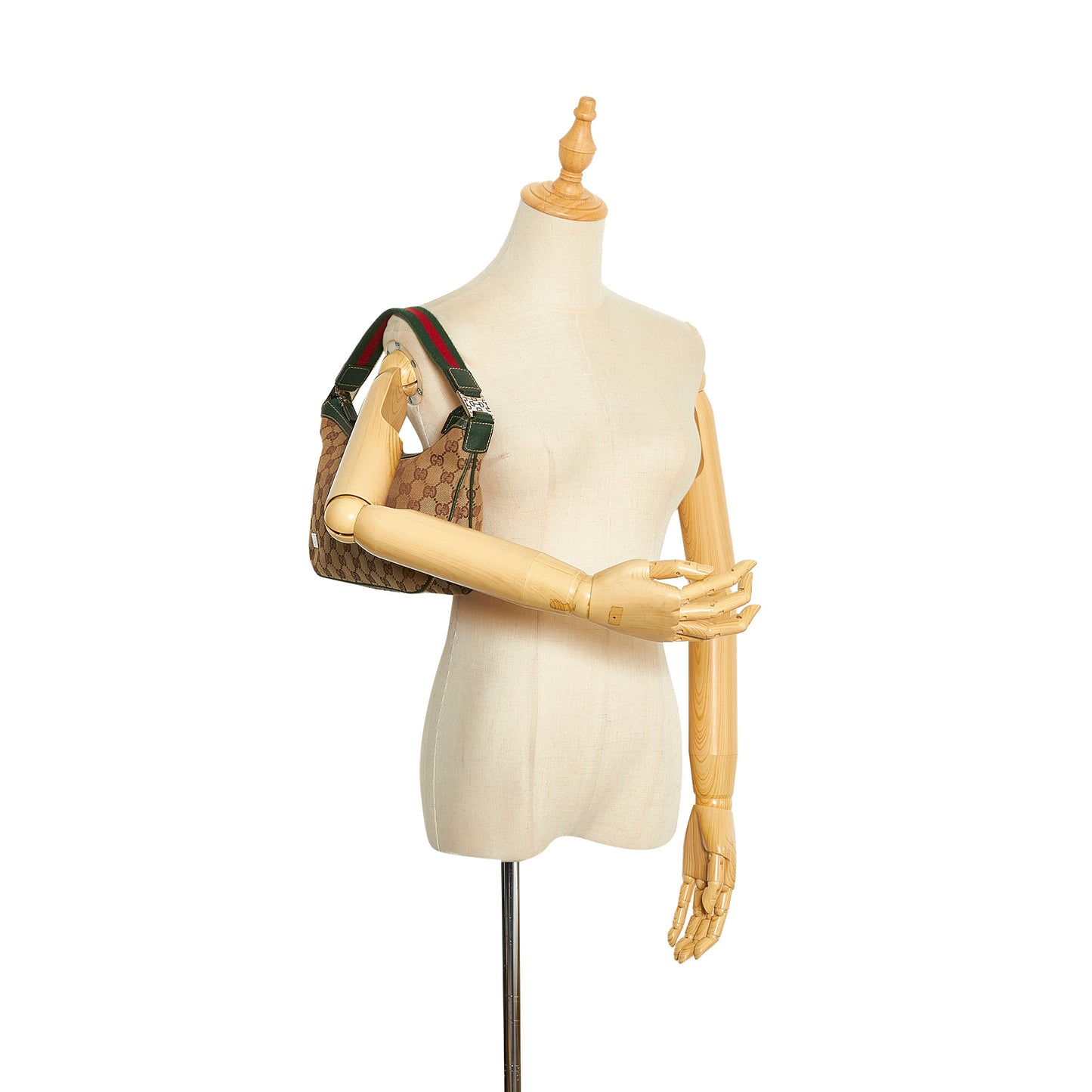 GG Canvas Web Baguette