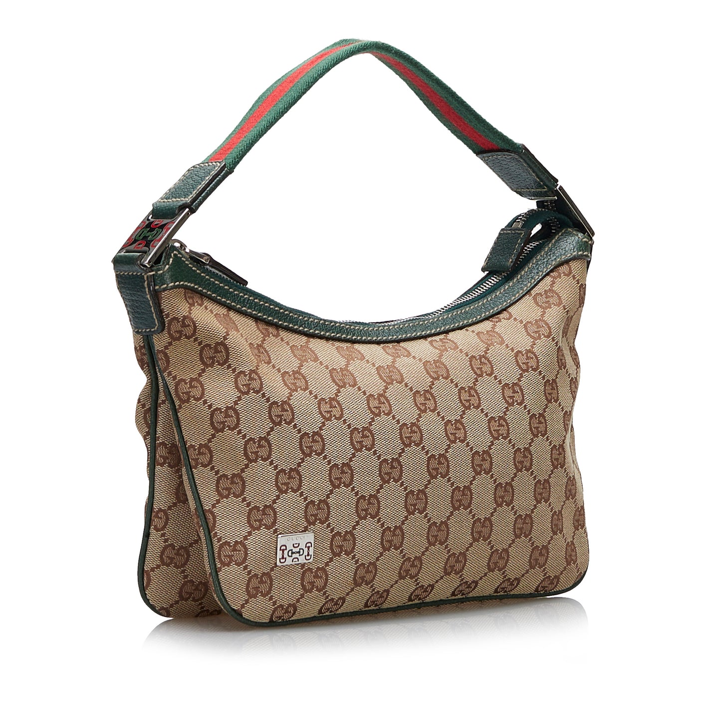 GG Canvas Web Baguette
