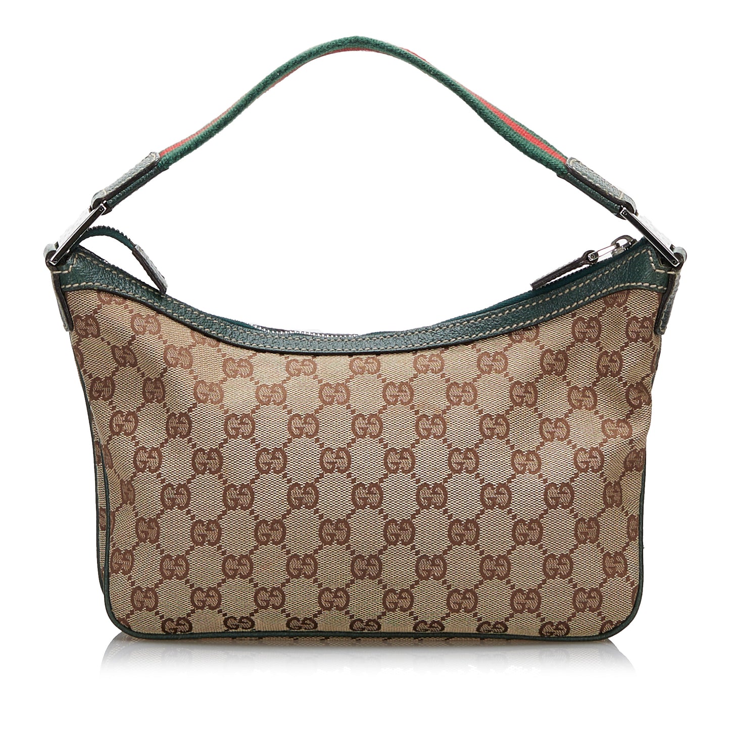 GG Canvas Web Baguette