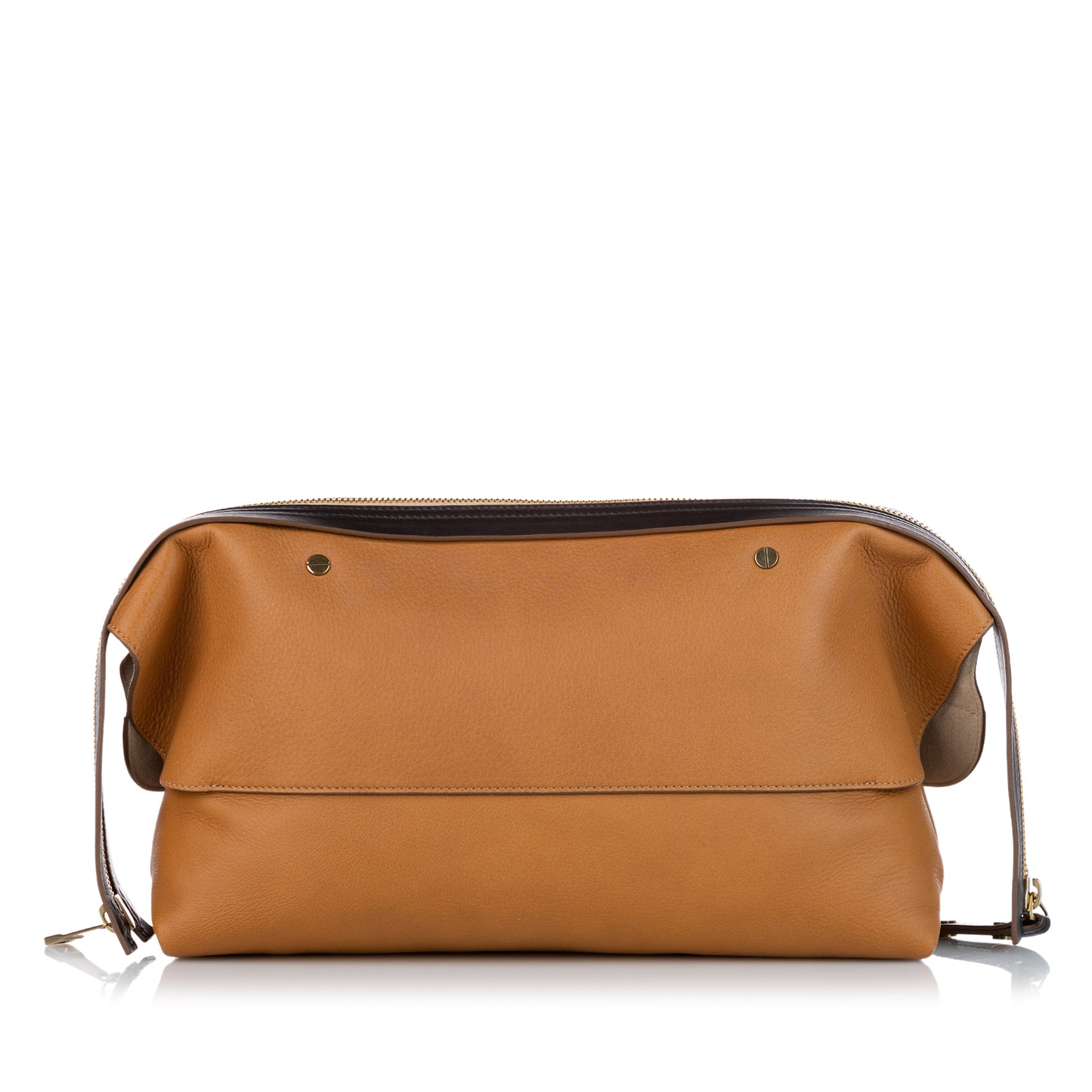 Dalston Leather Oversized Clutch Bag