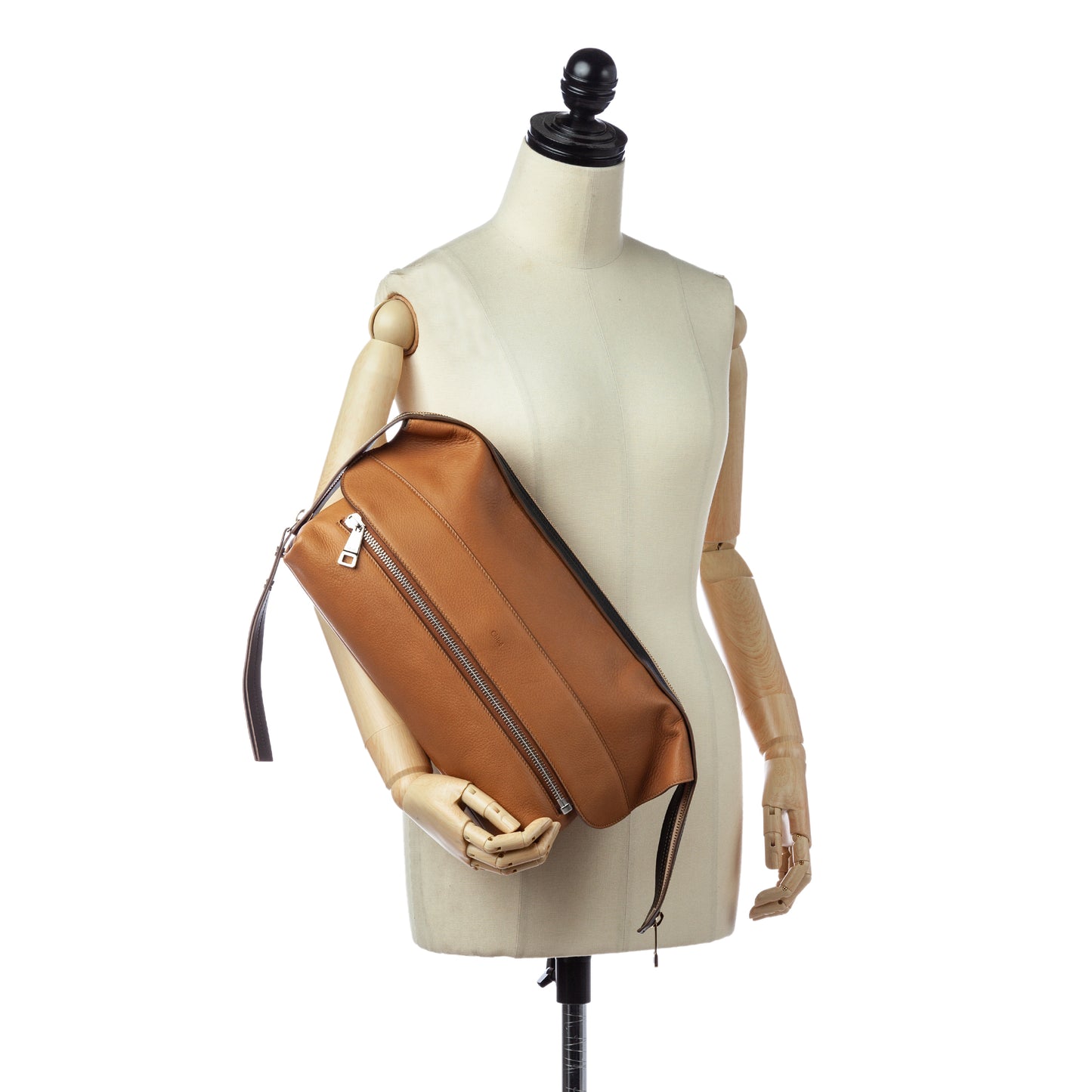 Dalston Leather Oversized Clutch Bag