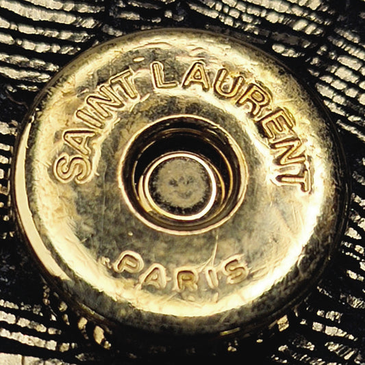 Metallic Embossed Kate Tassel Wallet on Chain