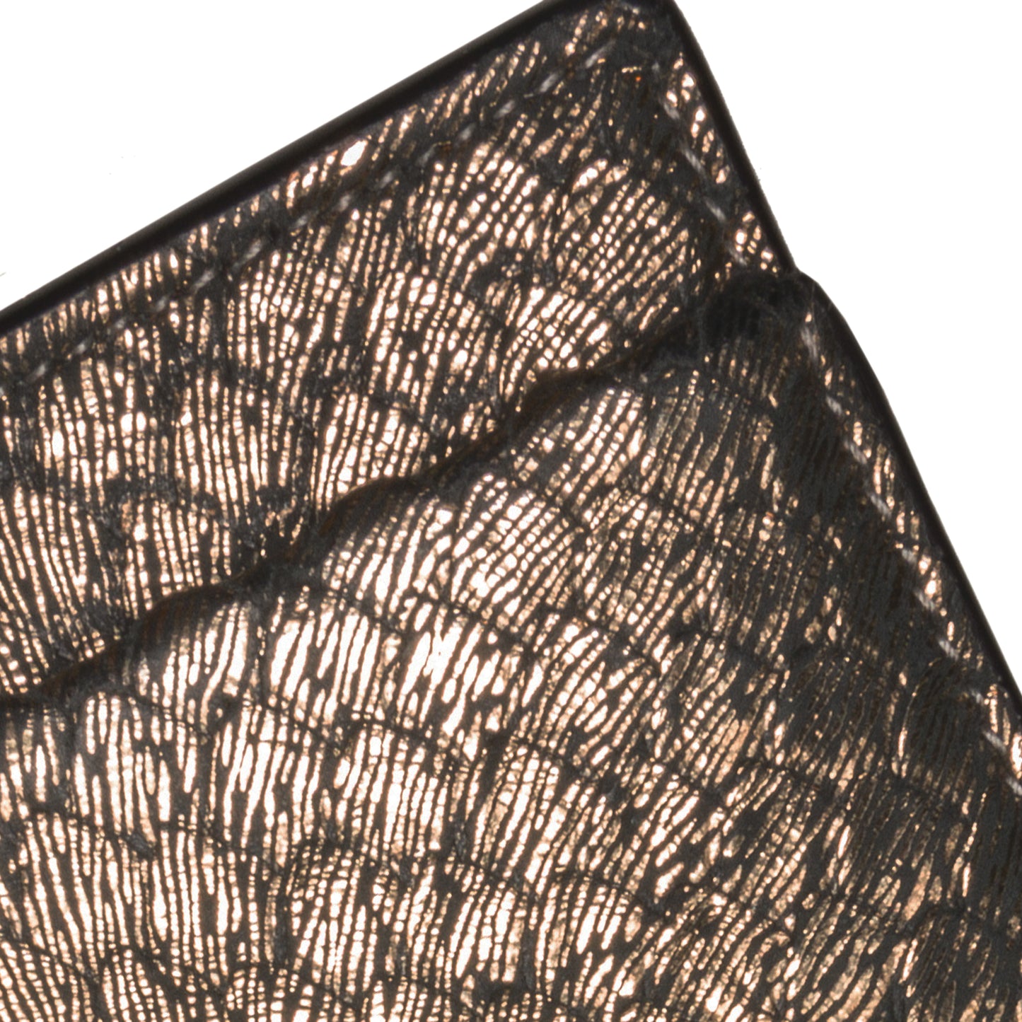 Metallic Embossed Kate Tassel Wallet on Chain