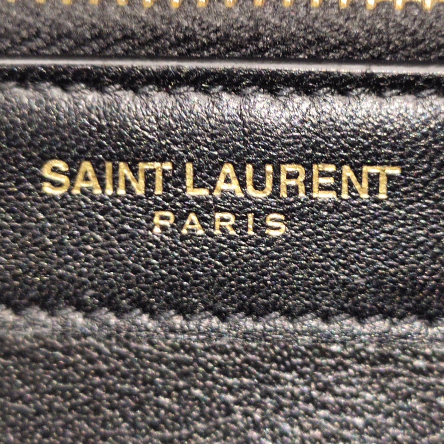 Metallic Embossed Kate Tassel Wallet on Chain