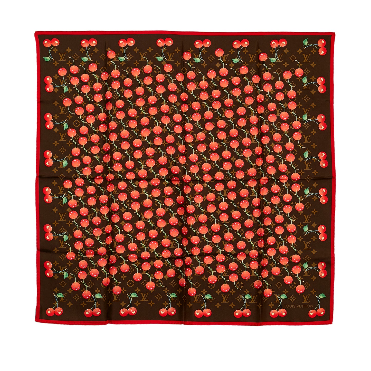 Cerises Silk Scarf