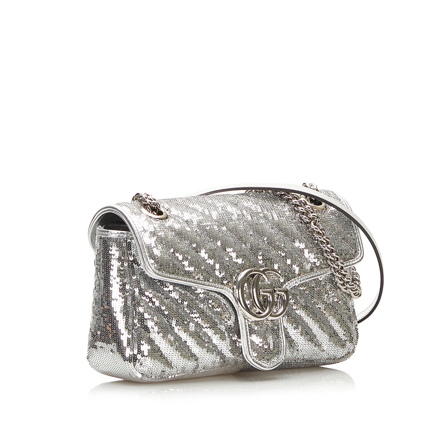 Sequin GG Marmont Small Matelasse