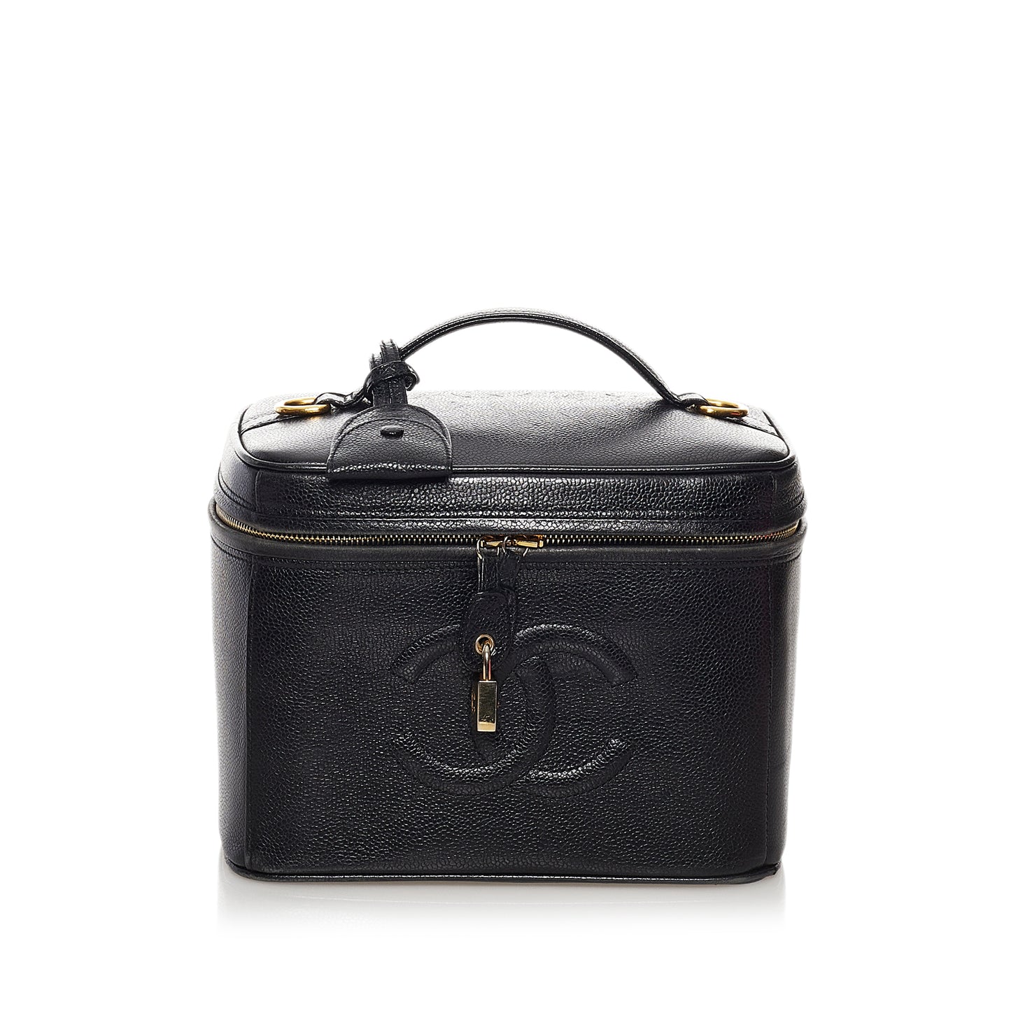 CC Caviar Leather Vanity Bag