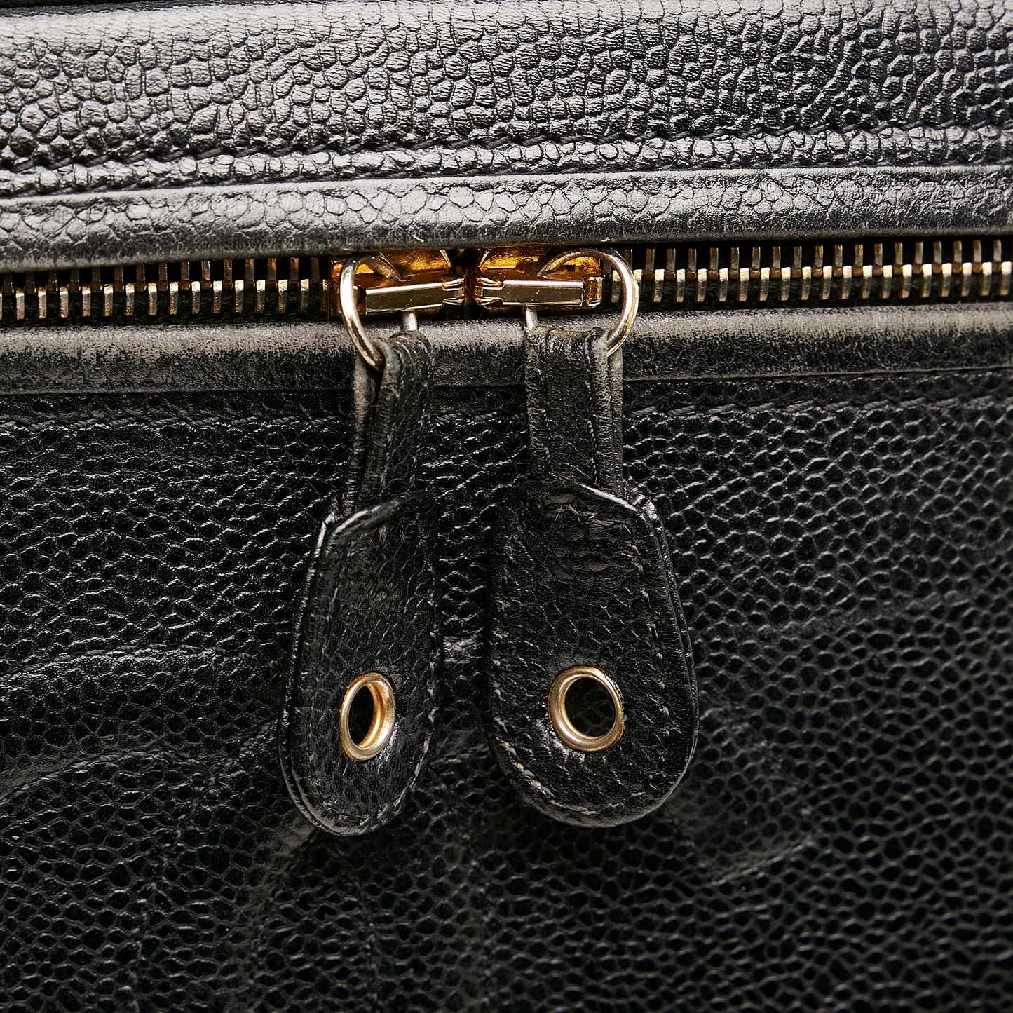 CC Caviar Leather Vanity Bag