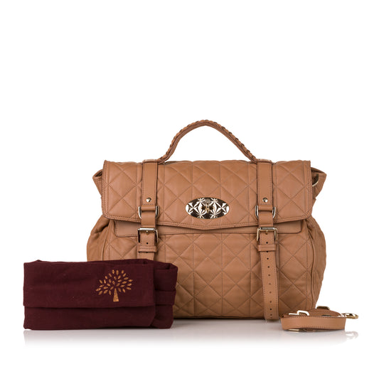 Alexa Quilted Leather Satchel