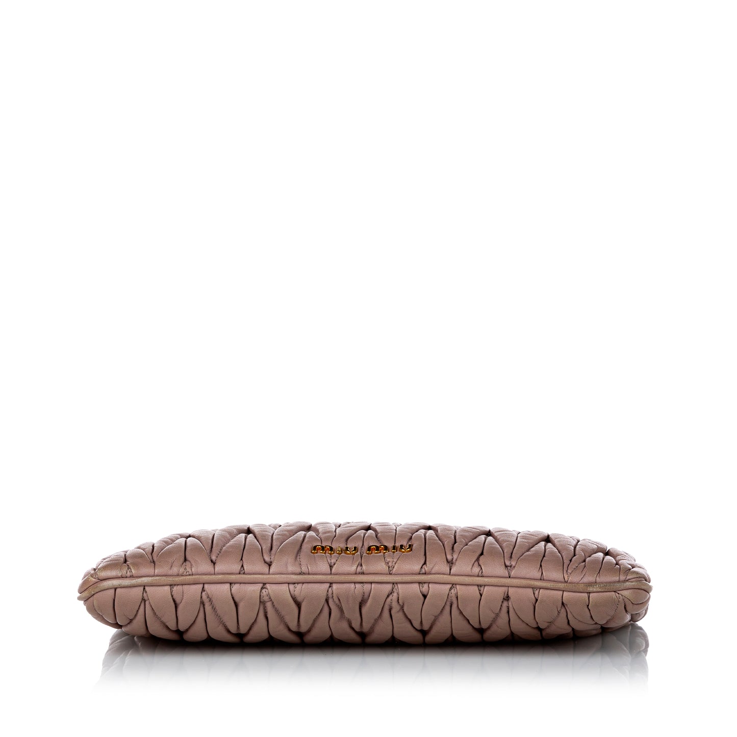 Matelasse Leather Clutch Bag