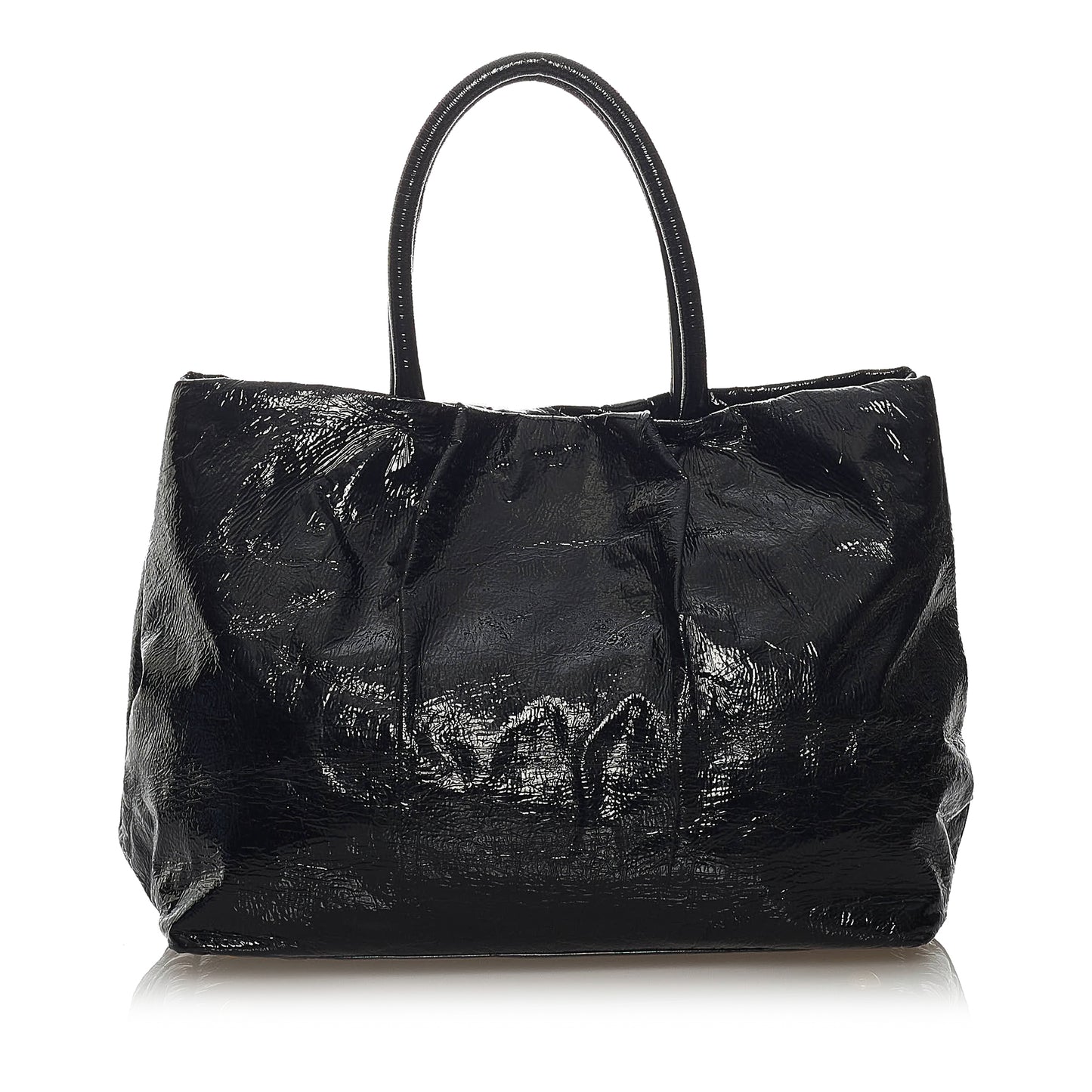 Bow Patent Leather Handbag