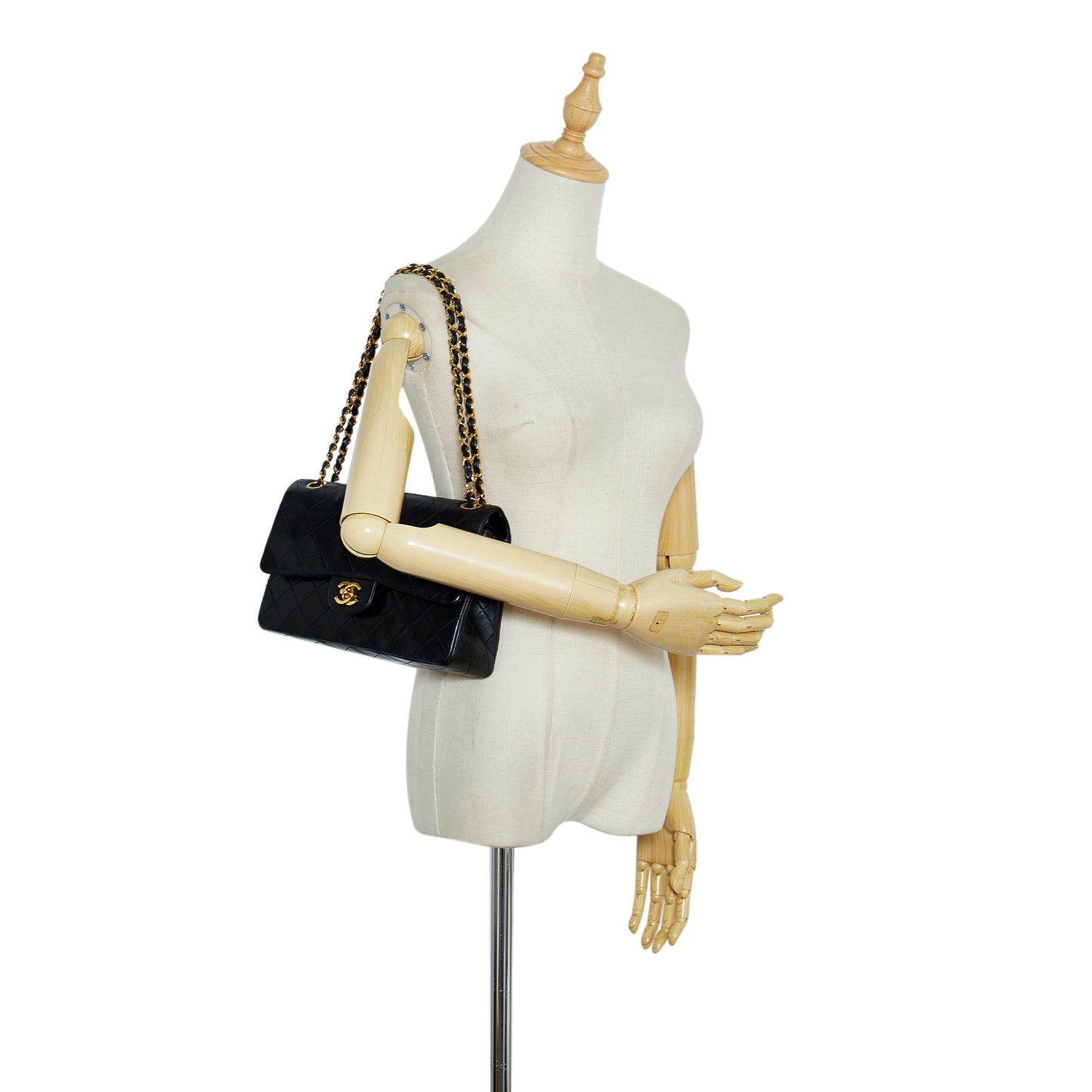 Small Classic Lambskin Double Flap