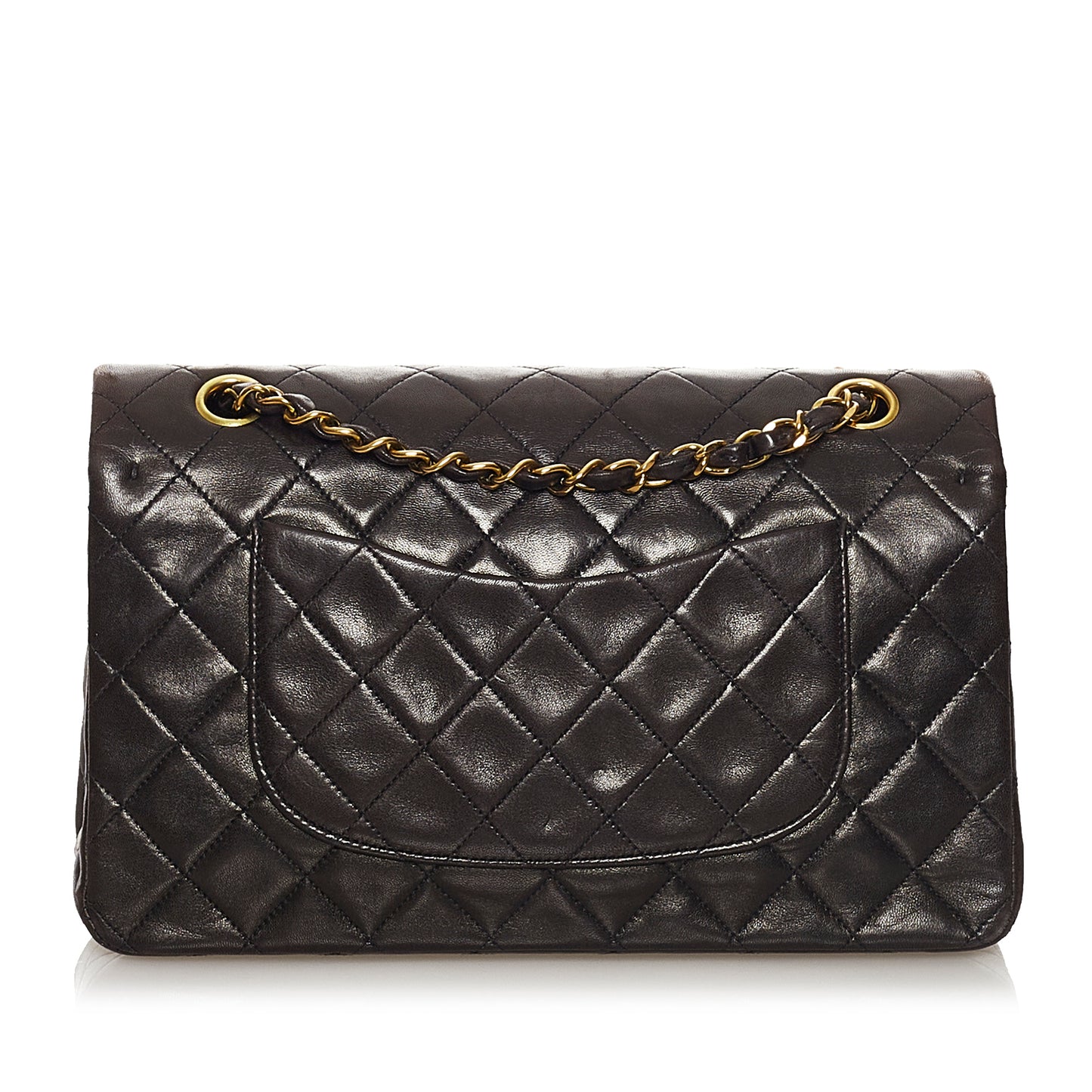Medium Classic Lambskin Double Flap