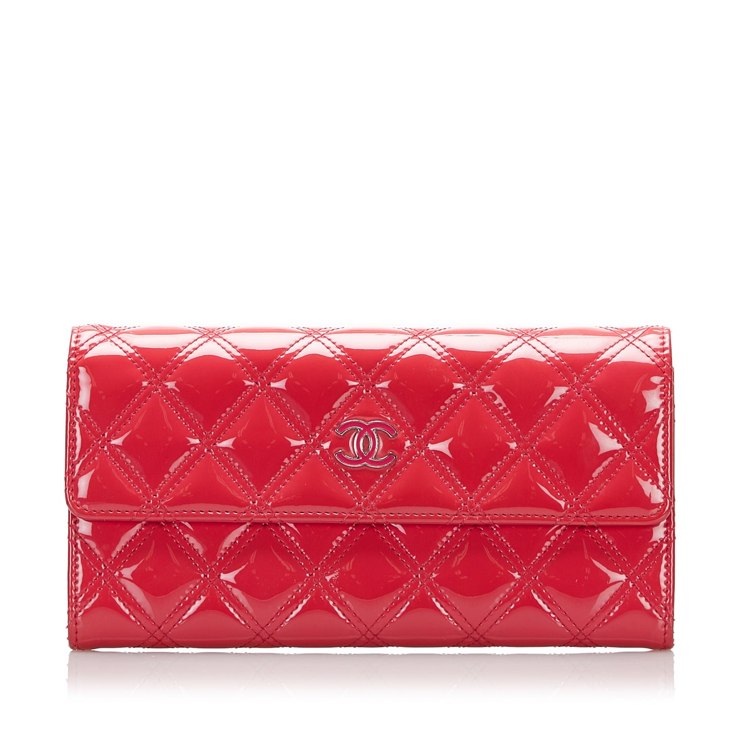 Brilliant Patent Flap Continental Wallet