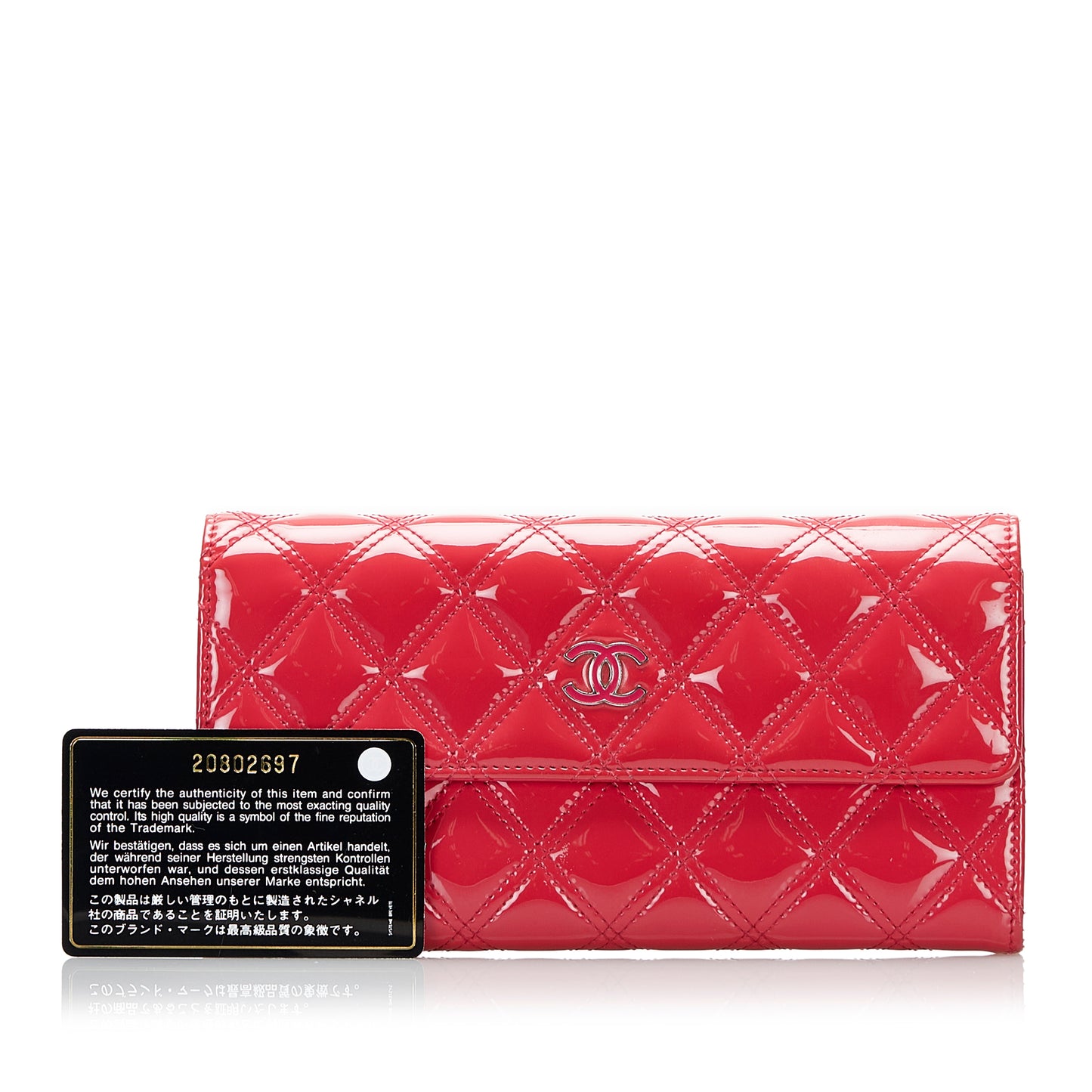 Brilliant Patent Flap Continental Wallet