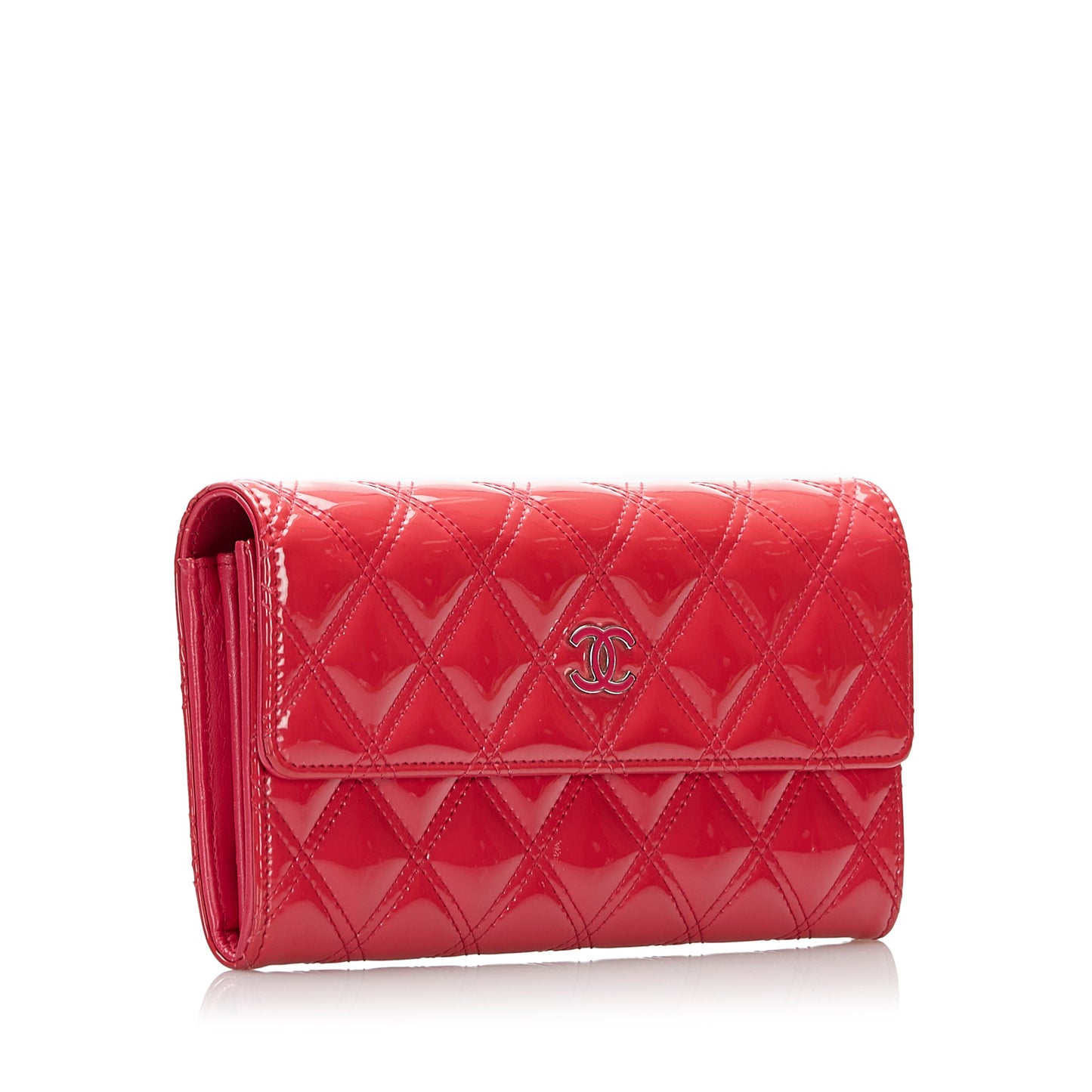 Brilliant Patent Flap Continental Wallet