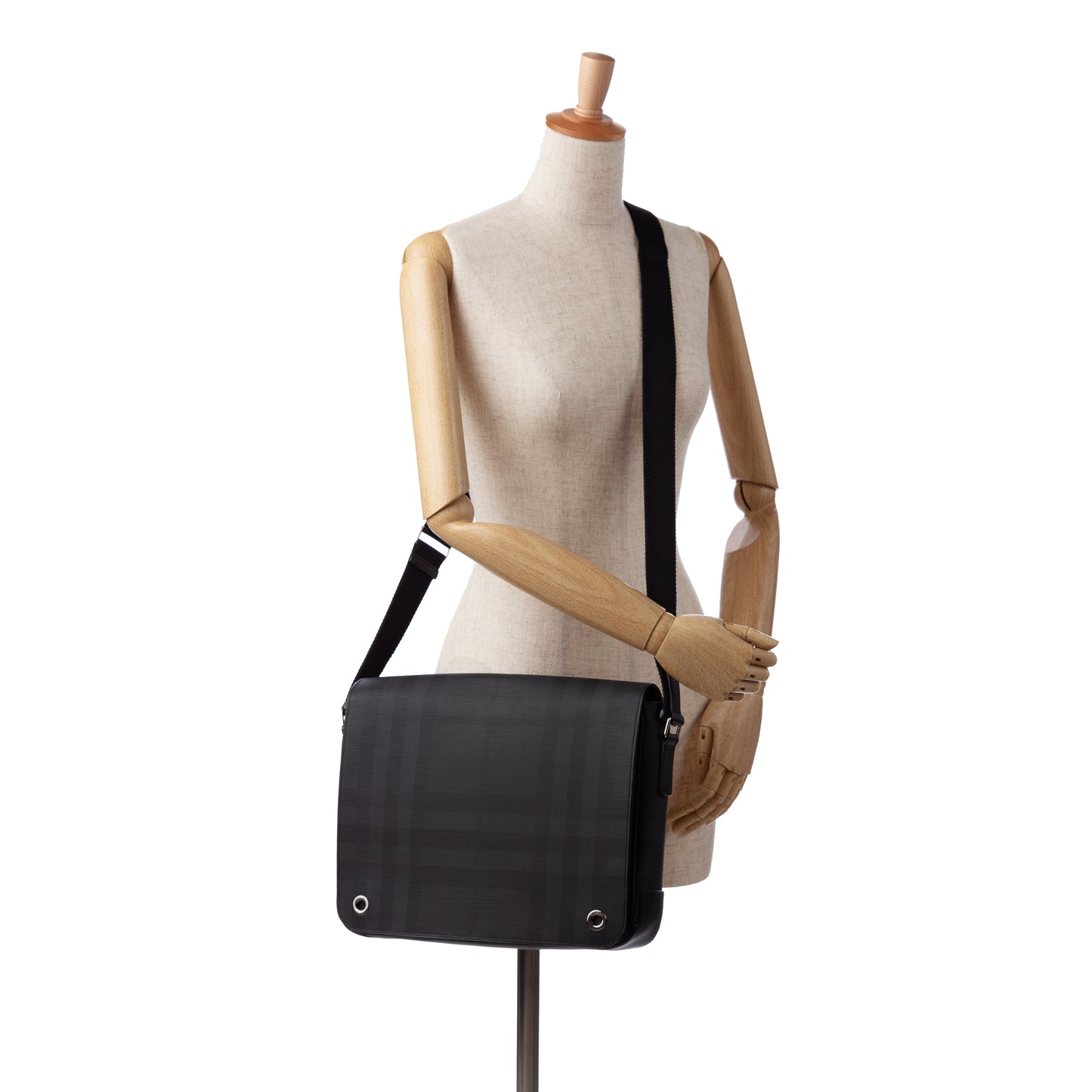 Tonal Check Crossbody Bag